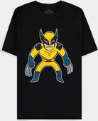 Deadpool - Wolverine Kids Drawing - Mens Short Sleeved T-Shirt - M Short Sleeved T-Shirts M Black