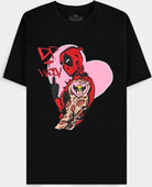 Deadpool - I Heart You - Mens Short Sleeved T-Shirt - S Short Sleeved T-Shirts M Black