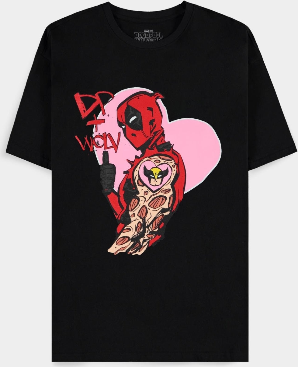 Deadpool - I Heart You - Mens Short Sleeved T-Shirt - 2Xl Short Sleeved T-Shirts M Black