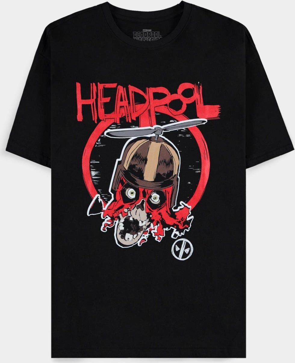 Deadpool - Headpool!! - Mens Short Sleeved T-Shirt - L Short Sleeved T-Shirts M Black