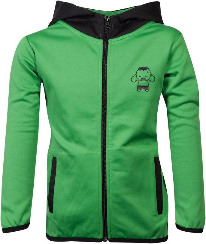 Marvel: Hulk Teq Green (Felpa Con Cappuccio Bambino 122/128)