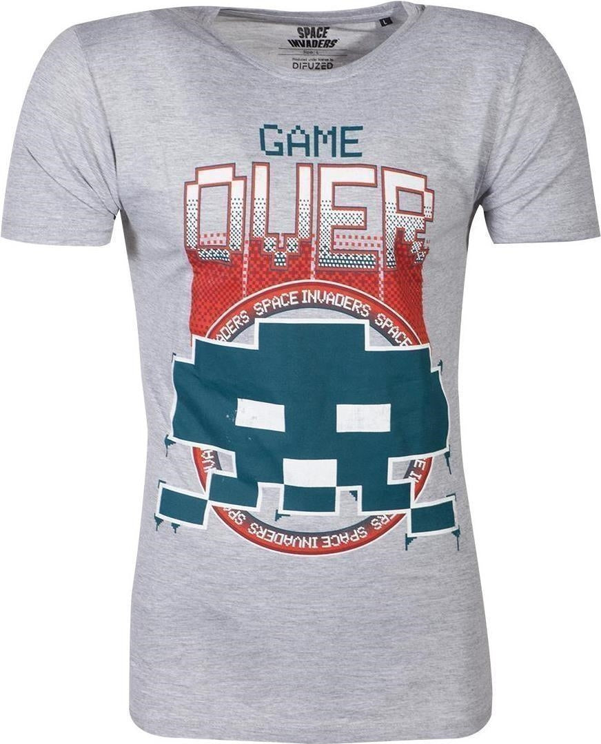 Space Invaders: Game Over Grey (T-Shirt Unisex Tg. S)