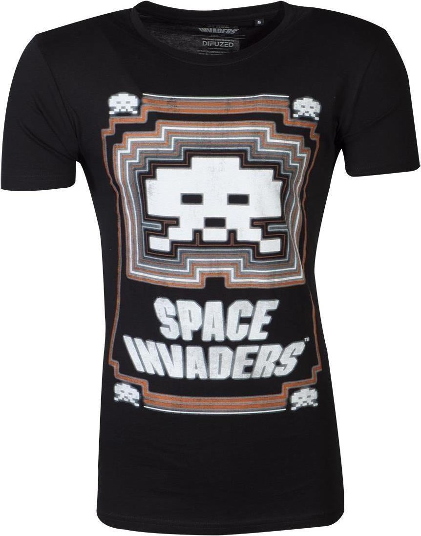 Space Invaders: Glowing Invader Black (T-Shirt Unisex Tg. S)