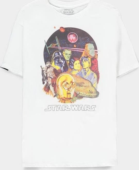 Star Wars: Vintage Poster White (T-Shirt Donna Tg. M)