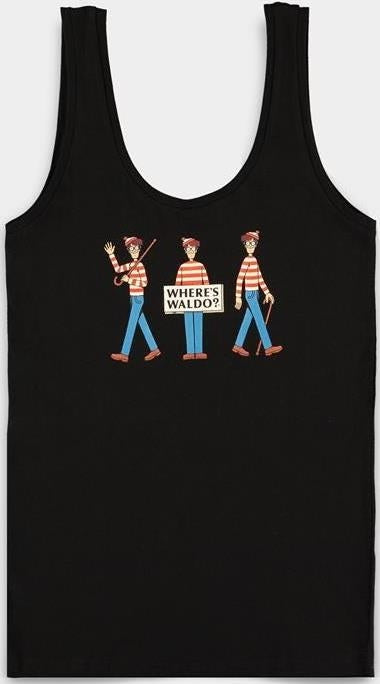 Wheres Waldo? Black (Canotta Donna Tg. S)