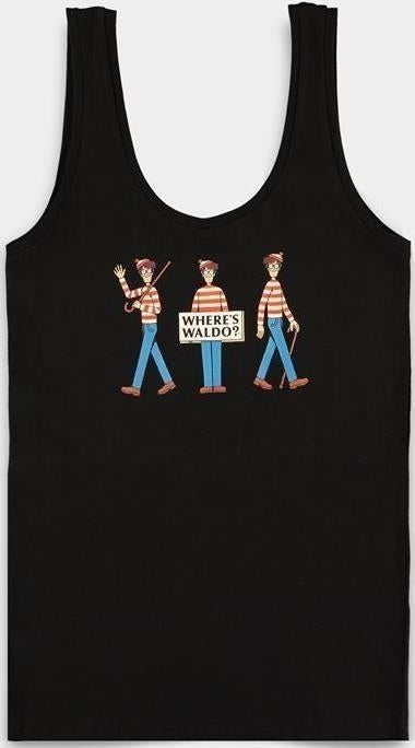 Wheres Waldo? Black (Canotta Donna Tg. L)