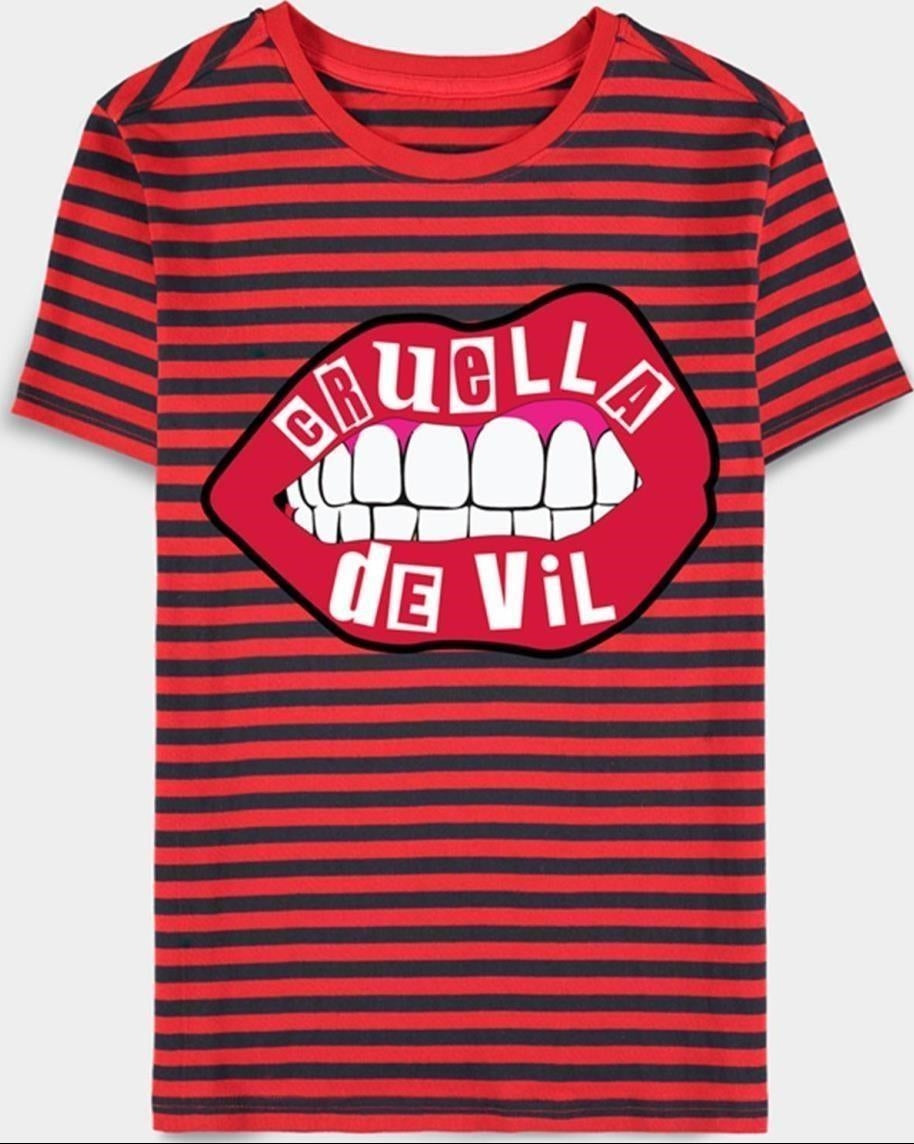 Disney: Cruella - Womens Yarn Dyed Multicolor (T-Shirt Donna Tg. 2XL)