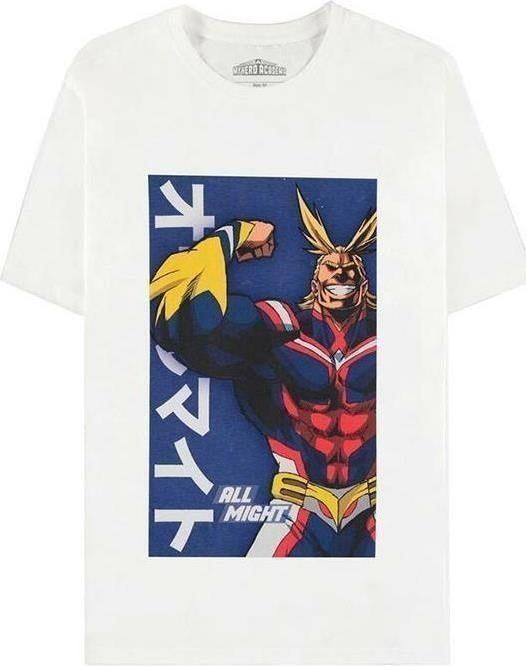 My Hero Academia: White All Might Poster White (T-Shirt Unisex Tg. L)