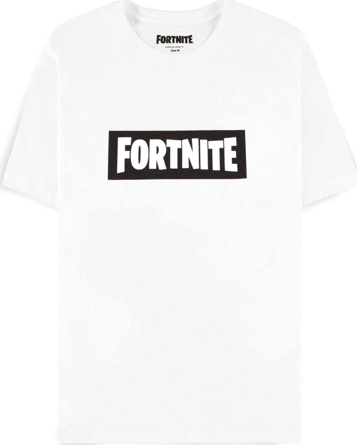 Fortnite: Mens Short Sleeved White (T-Shirt Unisex Tg. L)