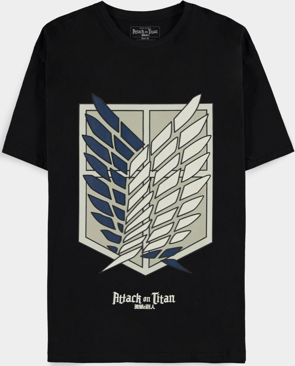 Attack On Titan: Season 4 Black (T-Shirt Unisex Tg. M)