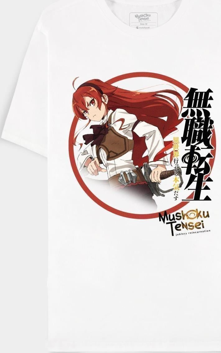 Mushoku Tensei: Mens Short Sleeved White (T-Shirt Unisex Tg. S)