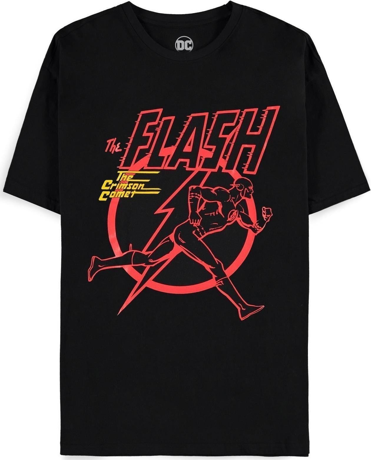 Flash (The): Mens Black 02 (T-Shirt Unisex Tg. S)