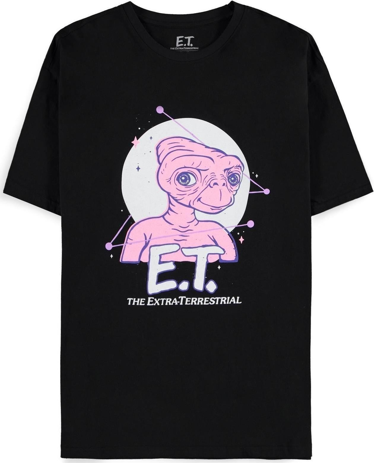 E.T. The Extra-Terrestrial: Mens Black (40Th Anniversary) (T-Shirt Unisex Tg. M)