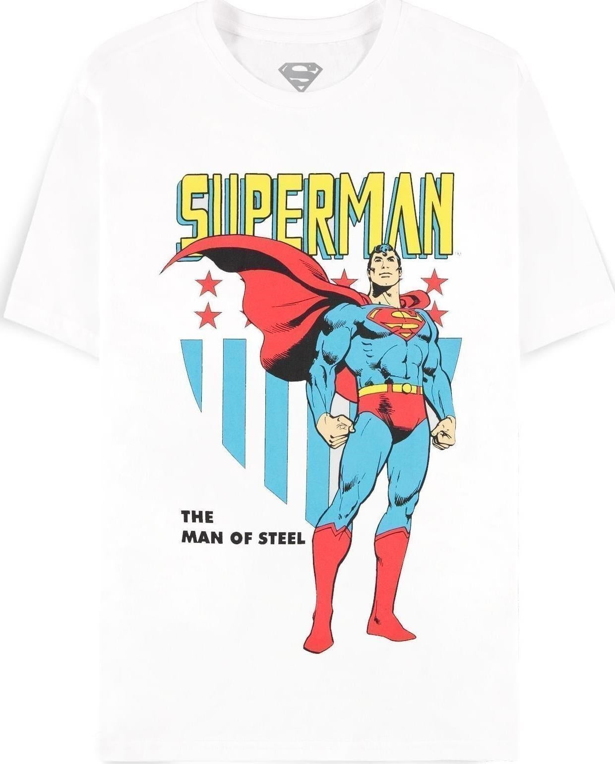 Dc Comics: Superman - Mens White (T-Shirt Unisex Tg. 2XL)