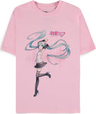 Hatsune Miku: Womens Short Sleeved Pink (T-Shirt Donna Tg. 2XL)