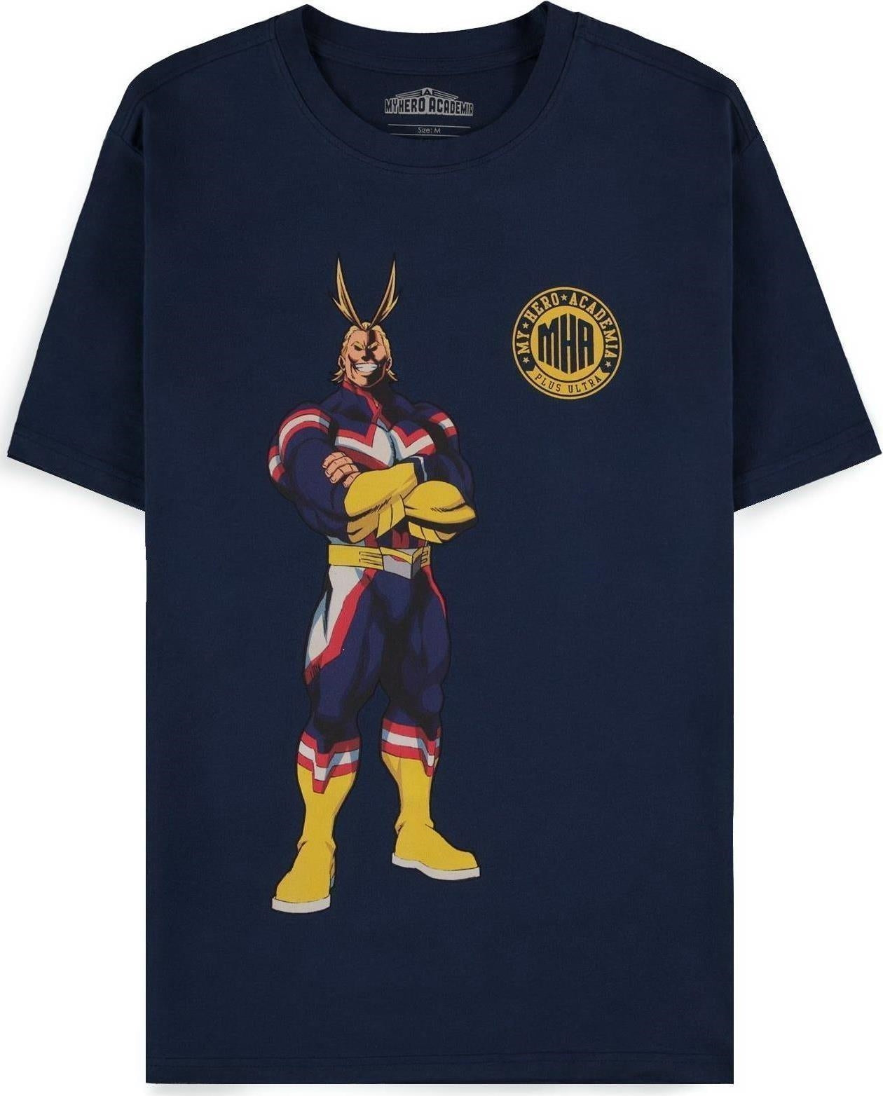 My Hero Academia: Navy All Might Quote Blue (T-Shirt Unisex Tg. XL)