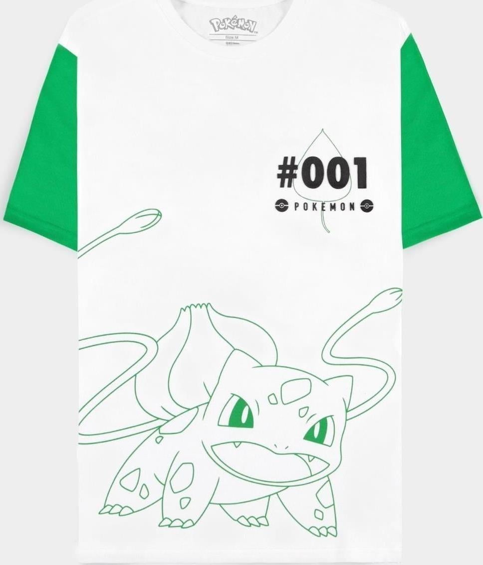 Pokemon: Bulbasaur White (T-Shirt Unisex Tg. XS)