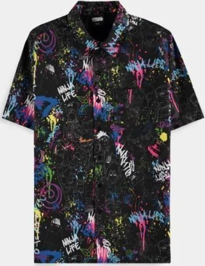 Naruto Shippuden: Hero Aop Black (T-Shirt Unisex Tg. Xl)