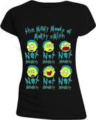 Rick And Morty: Many Moods Of Morty Black (T-Shirt Donna Tg. M)