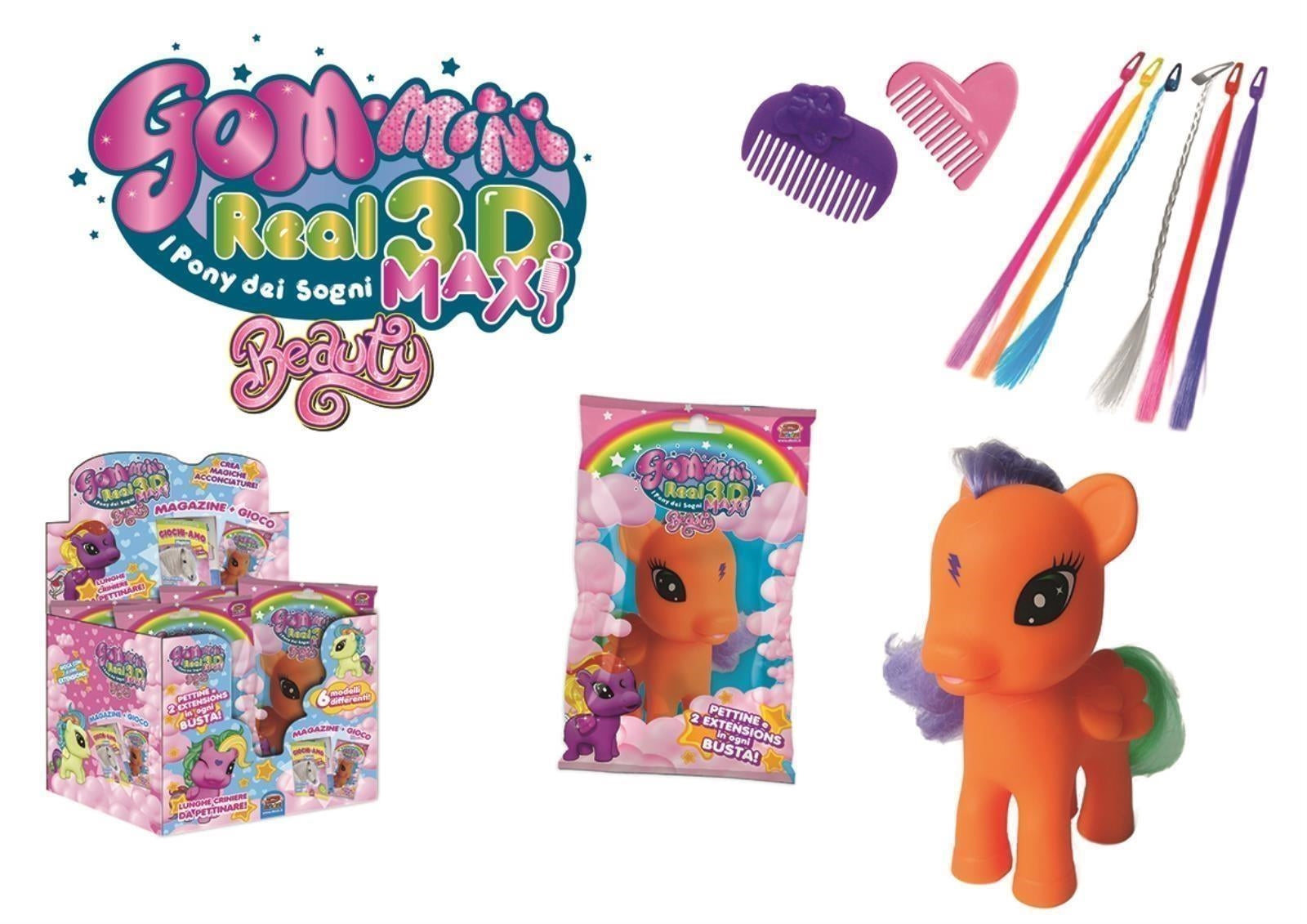 D-Kidz: Maxi Gom-Mini Pony Real 3D Beauty (Assortimento Casuale)