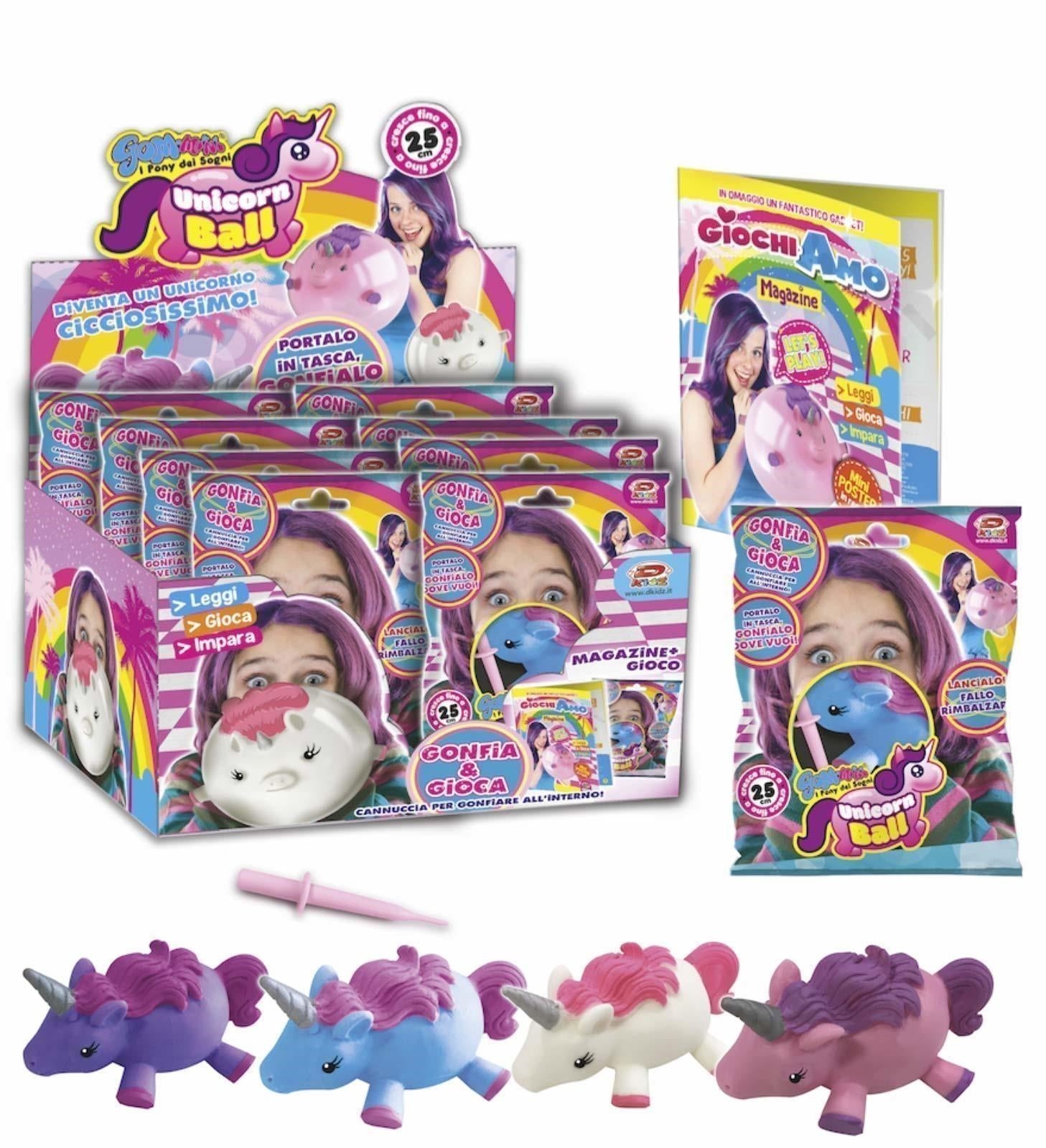 D-Kidz: Gom-Mini Unicorn Ball (Assortimento Casuale)