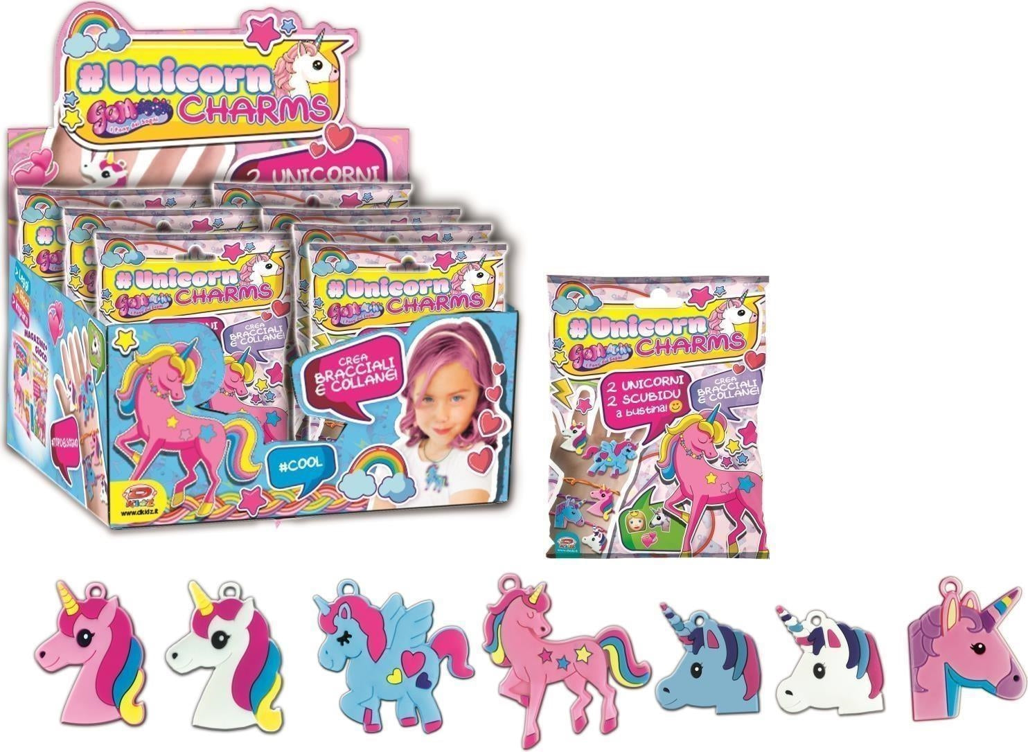 D-Kidz: Gom-Mini Unicorn Charms (Assortimento Casuale)