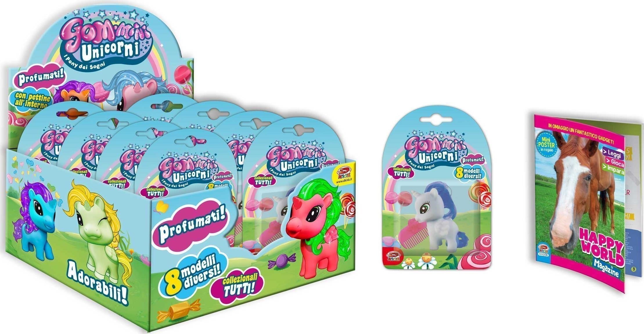 D-Kidz: Gom-Mini Unicorni 3 (Assortimento Casuale)