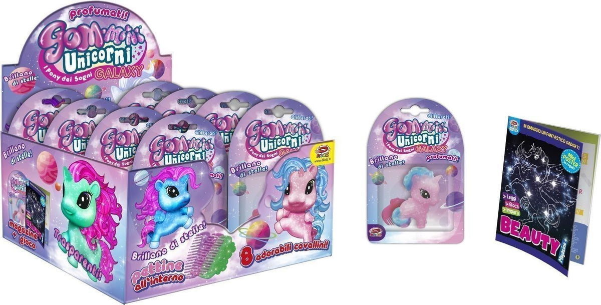 D-Kidz: Gom-Mini Pony Unicorno Galaxy (Assortimento Casuale)