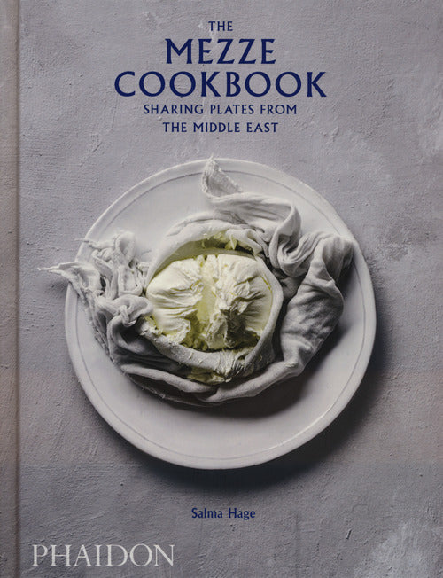 Cover of mezze cookbook. Sharing plates from the Middle East
