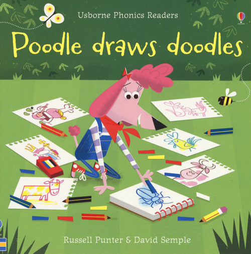 Poodle draws doodles