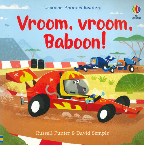 Vroom, vroom, Baboon!
