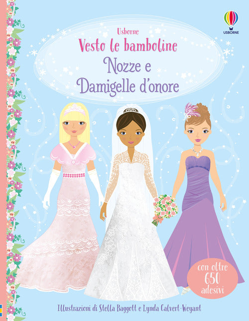 Nozze e damigelle d'onore. Con adesivi