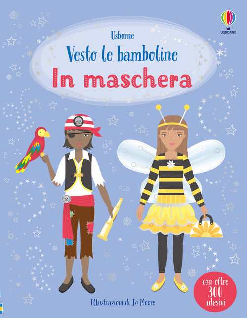 In maschera. Con adesivi