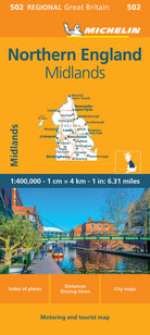 Northern England, Midlands 1:400.000