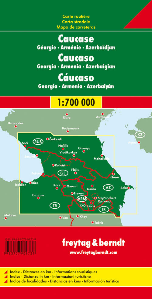 Cover of Caucaso, Georgia, Armenia 1:700.000