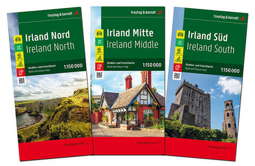 Irland, Straen- und Freizeitkarten. Set 1:150.000