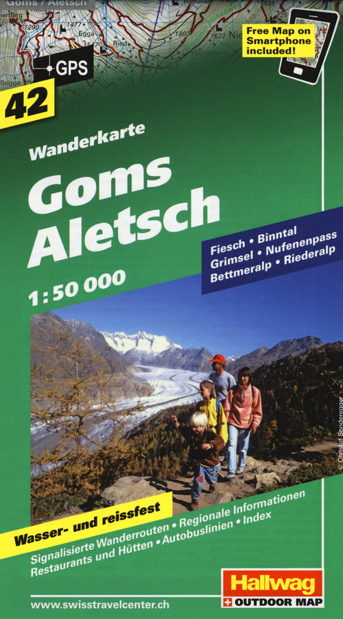 Cover of Goms Aletsch 1:50.000. Carta escursionistica