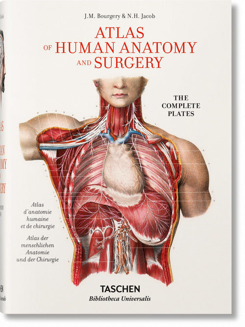 Cover of Atlas of human anatomy and surgery. Ediz. inglese, francese e tedesca
