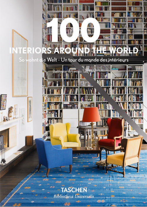 Cover of 100 interiors around the world. Ediz. inglese, francese e tedesca