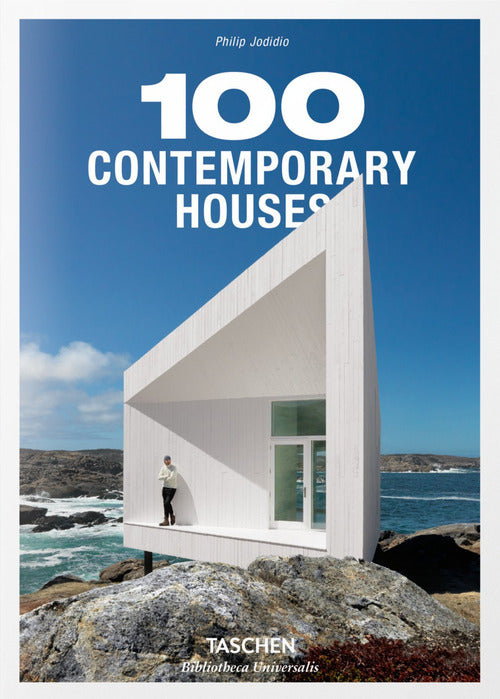 Cover of 100 contemporary houses. Ediz. inglese, francese e tedesca