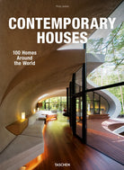 Cover of Contemporary houses. 100 homes around the world. Ediz. italiana, spagnola e portoghese