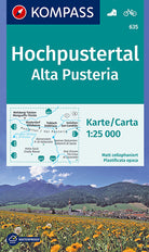 Cover of Carta escursionistica n. 635. Alta Pusteria-Hochpustertal 1:25.000