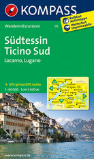 Cover of Carta escursionistica n. 111. Tesino Sud, Locarno, Lugano 1:40.000