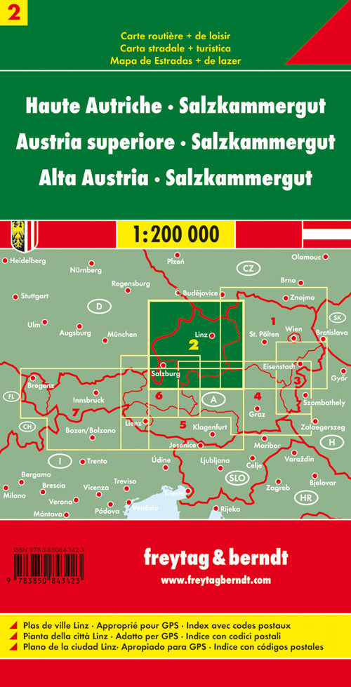 Cover of Oberösterreich Salzkammergut 1:200.000
