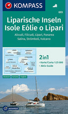 Cover of Carta escursionistica n. 693. Isole Eolie e Lipar 1:25.000. Ediz. italiana, tedesca e inglese