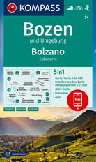 Cover of Carta escursionistica n. 54. Bolzano e dintorni 1:50.000