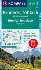Cover of Carta escursionistica n. 57. Brunico, Dobbiaco 1:50.000