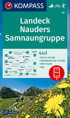 Cover of Carta escursionistica n. 42 Landeck, Nauders, Samnaungruppe 1:50.000