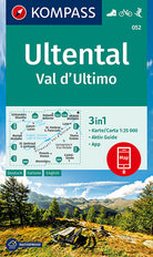 Cover of Carta escursionistica n. 052. Val d'Ultimo-Ultental 1:25.000. Ediz. italiana, inglese, francese e tedesca