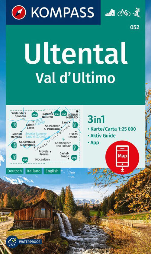 Cover of Carta escursionistica n. 052. Val d'Ultimo